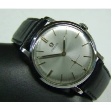 50's Omega Sub Second Wheel Silver Dial Man's