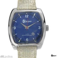 5atm Klipper Italy Made St Steel Date Men Watch $140 Free Us Sh Dad Day Gift