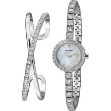 Accurist Ladies Silver tone Stainless Steel LB1800 Watch