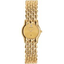 Accutron By Bulova 27d05 Gold Tone Diamond Swiss Collection Women's Watch