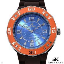 ADEE KAYE AK5567-I Brand New Tri Colored Date Quartz Fashion Watch