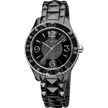 Akribos XXIV Watches Women's Black Dial Black Ceramic Black Ceramic/Bl