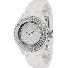 Akribos XXIV Watches Women's Dazzling Ceramic Swiss Quartz Dazzeling C