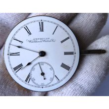 American Waltham Watch Co Pocket Watch Movement