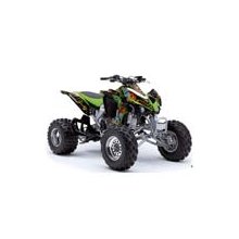 AMR Racing - Kawasaki KFX450 ATV (2001-2011) - Ed Hardy Pirates - Green Quad Graphic Kit