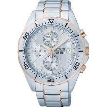 AN3464-55A Citizen Quartz Chronograph 3 Sub Dials Mens Sports Watch