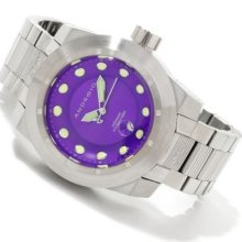 Android Men's Volcano 50 Automatic Stainless Steel Bracelet Watch PURPLE