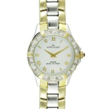 Anne Klein Women's 10-7913svtt Two-tone Diamond Accented Watch