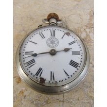 Antique Judaica Joseph Aprahamian Watchmaker Magen David Swiss Made Pocket Watch