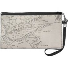 Antique Map of Eastern Europe Wristlet Clutch