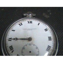 Antique Movement Pocket Watch For Repair Or Parts Casa Escasany Enamel