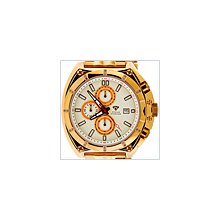 Aqua Master Chronograph 0.11 ct Diamond Mens Yellow PVD Watch