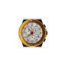 Aqua Master Chronograph White Rubber Mens Steel Watch