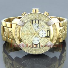 Aqua Master Watches Mens Diamond Watch Yellow