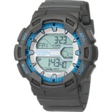 Armitron Men's 40/8246mgry Grey Resin Digital World Timesport Chronograph Watch