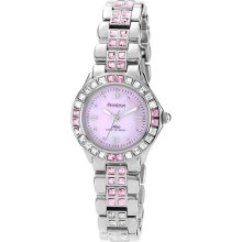 Armitron Womens Silvertone Watch w/ Crystals