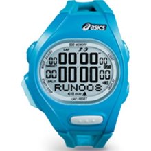 Asics Unisex Race CQAR0204 Blue Polyurethane Quartz Watch with Digital Dial