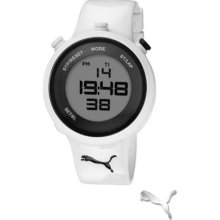 Authentic Puma Watch Go Digital White + Free Tommy Hilfiger Wallet