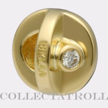 Authentic Trollbeads 18k Gold Yes Bead Trollbeads