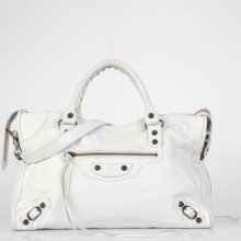 Balenciaga City in White