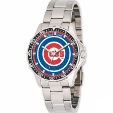 Baseball Watches - Men's Chicago Cubs Stainless Steel Watch