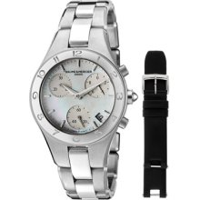 Baume & Mercier Watches Women's Chronograph White Mother Of Pearl Dial