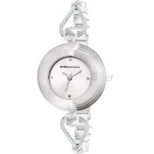 Bcbgmaxazria Womens Essentials Silver Dial Rope Chain Stainless Steel Watch