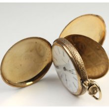 Beautiful 14k Tri-color Gold Waltham Pocketwatch