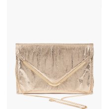 bebe - Oversized Metallic Envelope Clutch - Gold - 1Sz