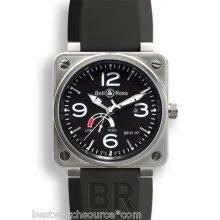 Bell & Ross Br01-97-pr Power Reserve 46mm Black Dial B&p Retail: $ 4,900.00