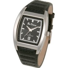 Ben Sherman R294.03Bs Gents Analogue Black Dial And Black Leather Strap Watch