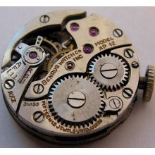 Benrus Peseux 150 15 Jewels Complete Watch Movement For Parts