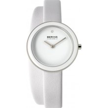 Bering Time 33128-854 Ladies Ceramic White Watch Rrp Â£139