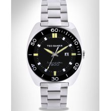 Big and Tall Ted Baker Silver/Black Watch