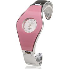 Bracelet Stainless Stell Band Wrist Watch - Pink