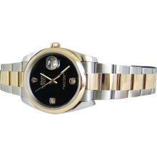 Bracelet watch ladies date just Rolex datejust oyster - Black - Metal