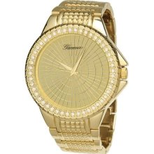 BRAND NEW Geneva Mens GOLD Geometric Link Pattern Watch Regular price $ 120