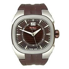 Breil Milano Eros Leather Strap Brown Dial Men's Watch #BW0416