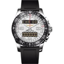 Breitling Airwolf Raven Chronograph Dual Display Mens Watch A7836434-G653BKPT