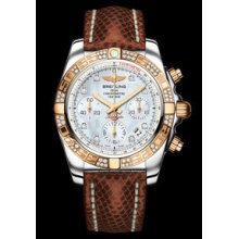 Breitling Chronomat 41 Steel/Red Gold Diamond Watch #422