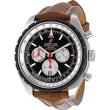 Breitling Chronomatic 49 Black Dial Chronograph Watch A1436002-B920BRCT