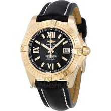 Breitling Lady Cockpit Rose Gold Black Leather Ladies Watch H7135612-B904BKLT