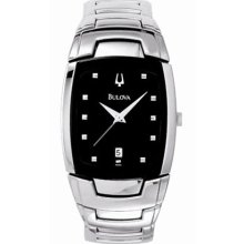 Bulova 96G46 Watch Bracelet Mens - Black