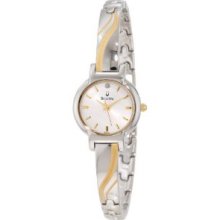 Bulova 98p132 Ladies Stainless Steel Case Mineral Watch