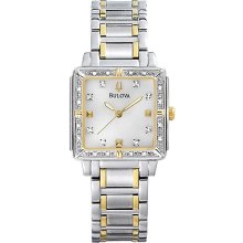 Bulova 98r112 Women's Sport Marine Star Mother Of Pearl Dial Diamond Steel Watch