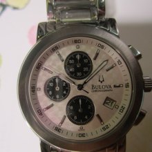 Bulova Japan Men's Watch Chrono All Stainless S Original Edition