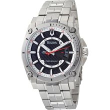 Bulova Men's 96B133 Titanium Quartz Watch with Black Dial ...