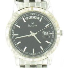 Bulova Men's Silver Toned Watch ' Mb00678n'