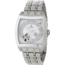 Bulova Women's 96p119 Bva Series Floral Aperture Dial Watch