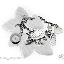 Burberry Engraved Heart Charm Bracelet Watch Bu5261-new